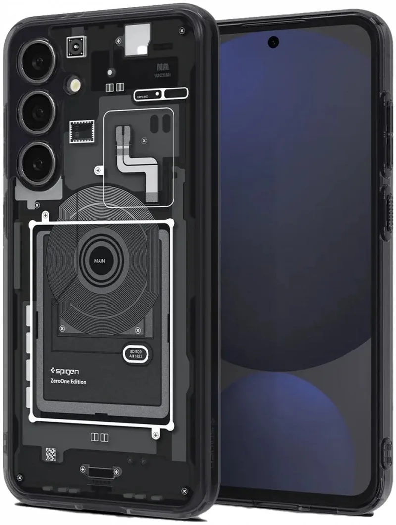 Ultra Hybrid Hoesje Geschikt voor Samsung Galaxy S24 FE - Back Cover met Air Cushion - Zero One von Spigen in Transparent – Produktfoto
