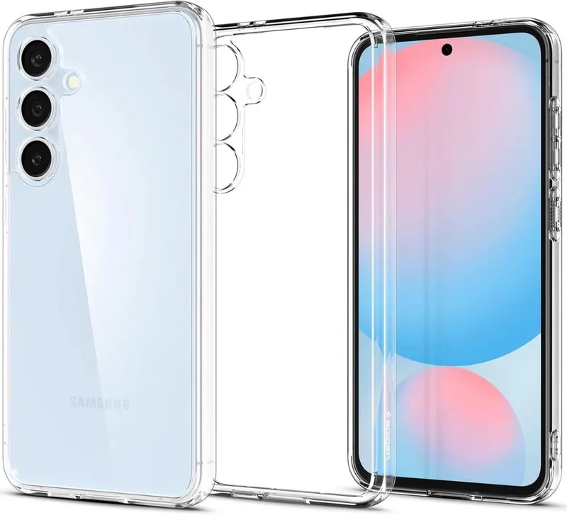 Ultra Hybrid Hoesje Geschikt voor Samsung Galaxy S24 FE - Back Cover met Air Cushion från Spigen i Transparent – produktbild