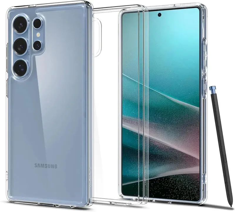 Ultra Hybrid Hoesje Geschikt voor Samsung Galaxy S25 Ultra - Back Cover met Air Cushion von Spigen in Transparent – Produktfoto