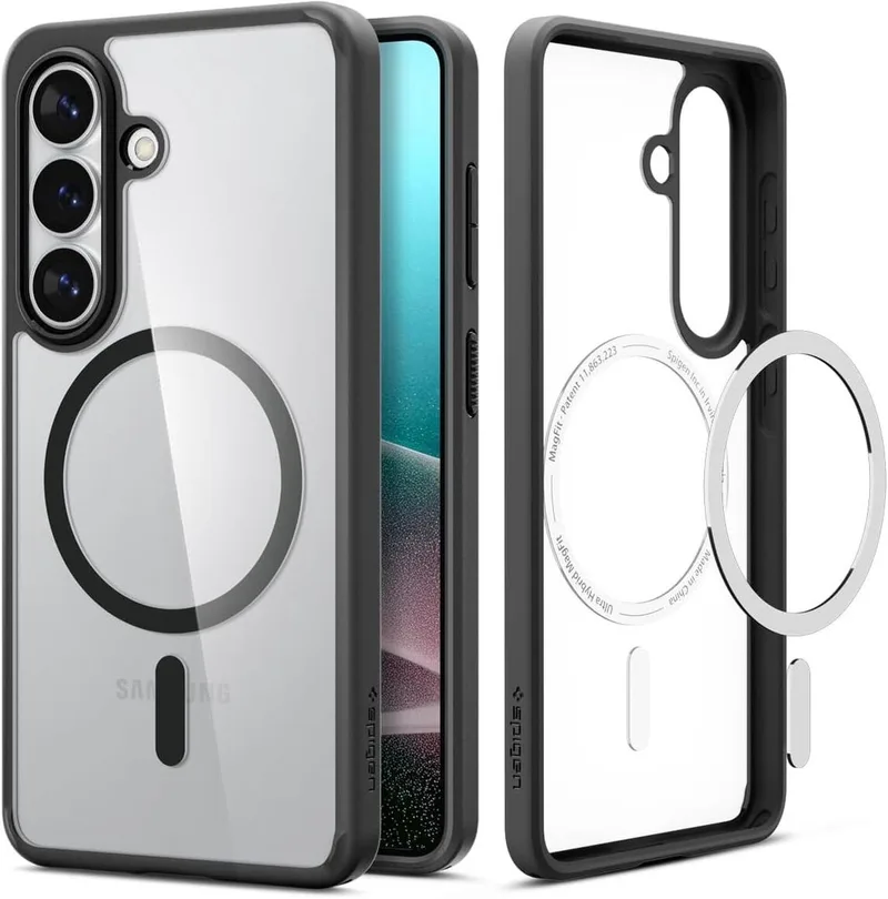 Ultra Hybrid Hoesje Geschikt voor Samsung Galaxy S26 - Back Cover met Air Cushion - Matte by Spigen in Black – product photo