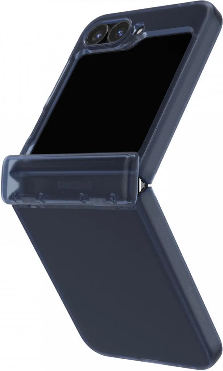 Ultra Hybrid Hoesje Geschikt voor Samsung Galaxy Z Flip 6 - Back Cover met Air Cushion fra Spigen i Blå – produktbillede
