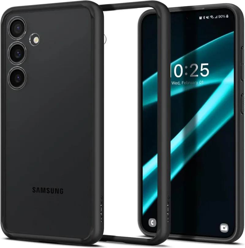 Ultra Hybrid Hoesje Geschikt voor Samsung S24 Plus Back Cover Matte fra Spigen i Sort – produktbillede