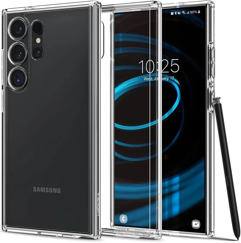 Ultra Hybrid Hoesje Geschikt voor Samsung S24 Ultra Back Cover de Spigen en Transparent – photo produit