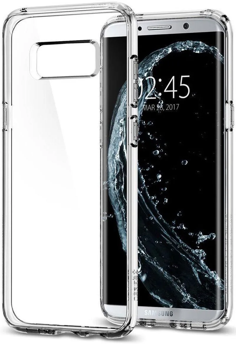 Ultra Hybrid Hoesje Samsung Galaxy S8 Plus de Spigen en Transparent – photo produit