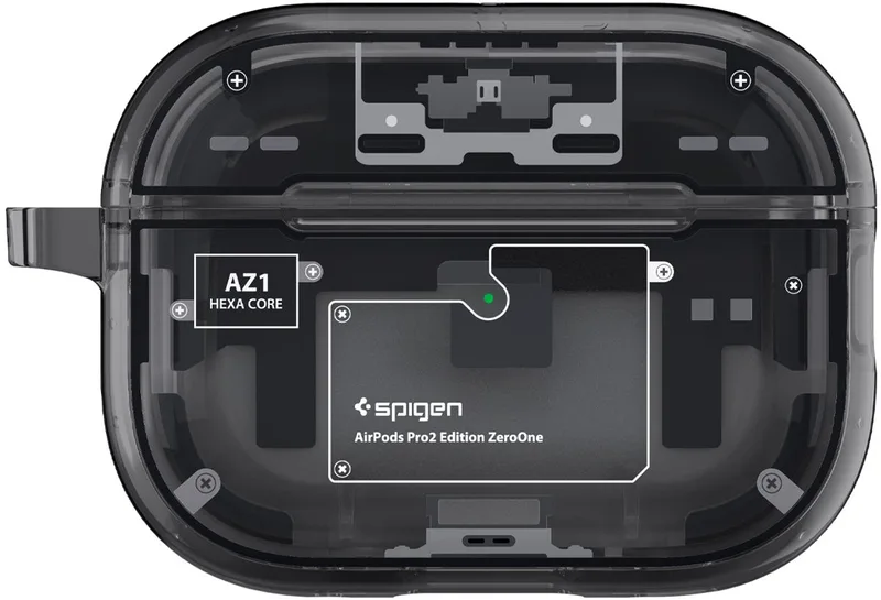 Ultra Hybrid Hoesje Voor Apple Airpods Pro 2 Lek von Spigen in Transparent – Produktfoto