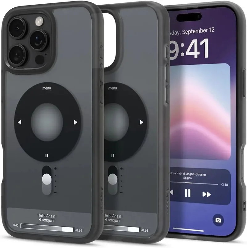 Ultra Hybrid MagFit - Hoesje Geschikt voor Apple iPhone 16 Pro - Compatibel met MagSafe - Back Cover Classic de Spigen en Noir – photo produit
