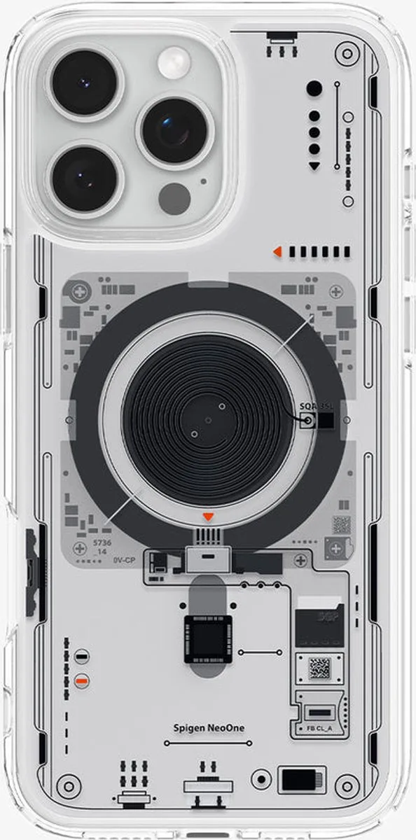 Ultra Hybrid MagFit - Hoesje Geschikt voor Apple iPhone 16 Pro Max - Compatibel met MagSafe - Back Cover Neo One by Spigen in Transparent – product photo