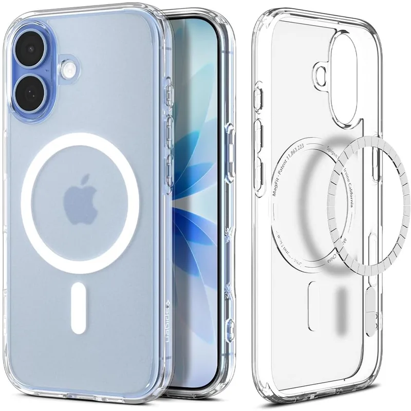 Ultra Hybrid MagFit - Hoesje Geschikt voor Apple iPhone 17 - Compatibel met MagSafe - Back Cover Frost fra Spigen i Hvid – produktbillede