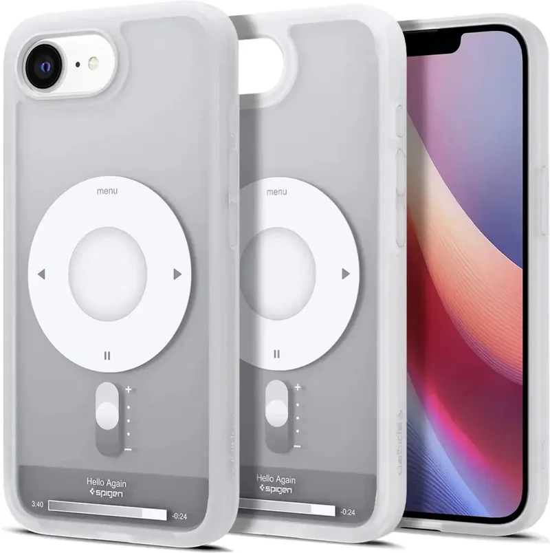Ultra Hybrid MagFit - Hoesje Geschikt voor Apple iPhone 17e / 16e - Compatibel met MagSafe / Qi2 - Back Cover Classic Zilver by Spigen in Transparent – product photo