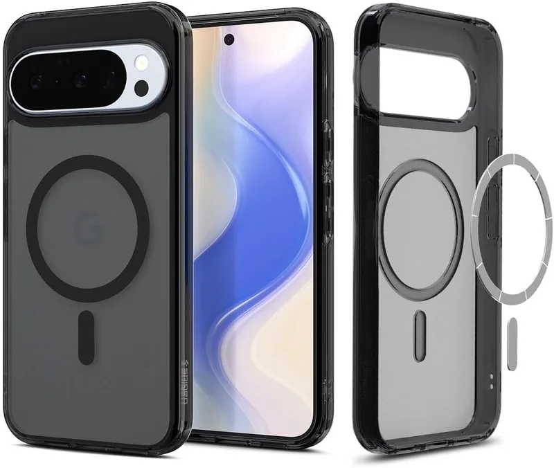 Ultra Hybrid MagFit - Hoesje Geschikt voor Google Pixel 10 / 10 Pro - Compatibel met MagSafe / Qi2 - Back Cover Frost by Spigen in Black – product photo