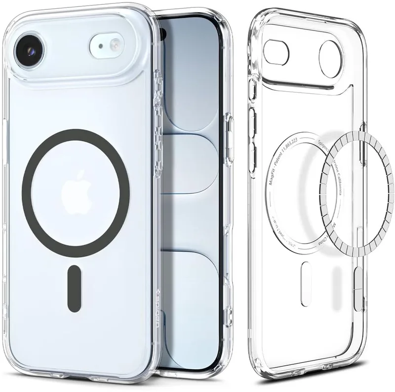 Ultra Hybrid MagFit - Hoesje Geschikt voor iPhone Air - Compatibel met MagSafe - Back Cover Transparant Graphite von Spigen in Grau – Produktfoto