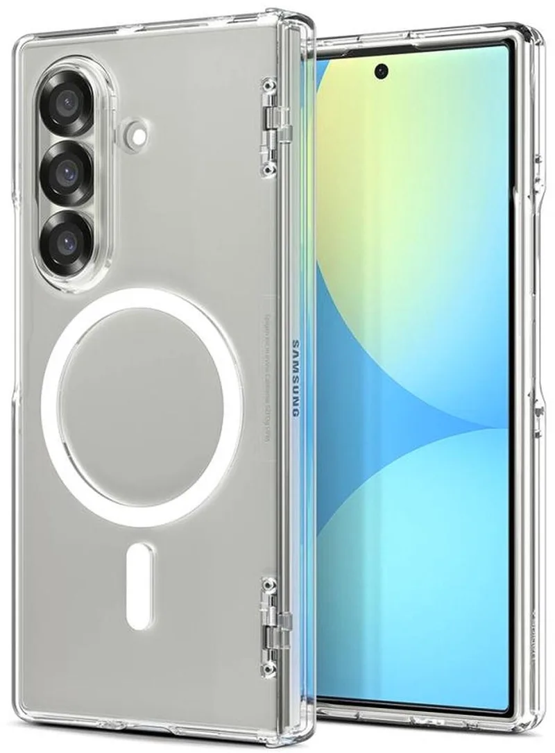 Ultra Hybrid MagFit - Hoesje Geschikt voor Samsung Galaxy Z Fold 7 - Compatibel met MagSafe / Qi2 - Back Cover by Spigen in White – product photo