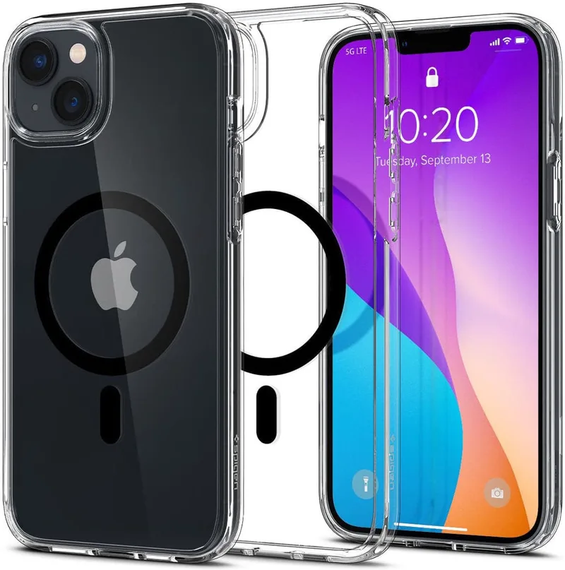Ultra Hybrid MagSafe Apple iPhone 14 Plus Hoesje von Spigen in Schwarz – Produktfoto