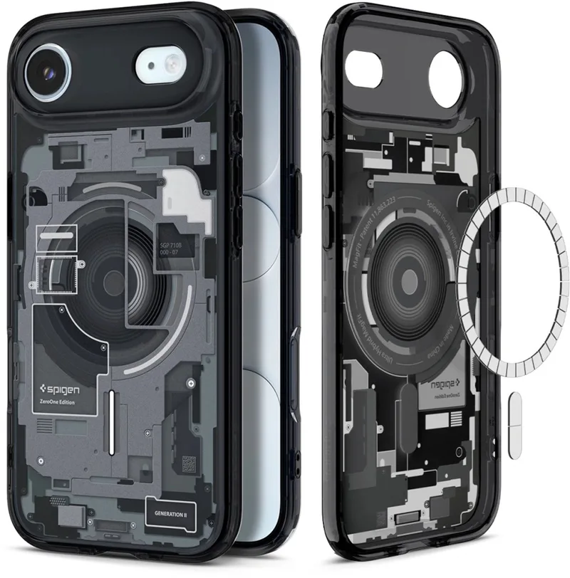Ultra Hybrid Magsafe Case Voor Iphone 17 Air Zero One Bescherming von Spigen in Schwarz – Produktfoto