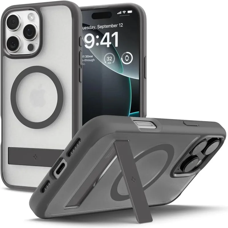 Ultra Hybrid S MagFit Apple iPhone 16 Pro Max Hoesje by Spigen in Grey – product photo