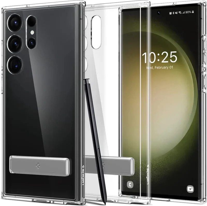 Ultra Hybrid S Samsung S23 Ultra Hoesje Back Cover by Spigen in Transparent – product photo