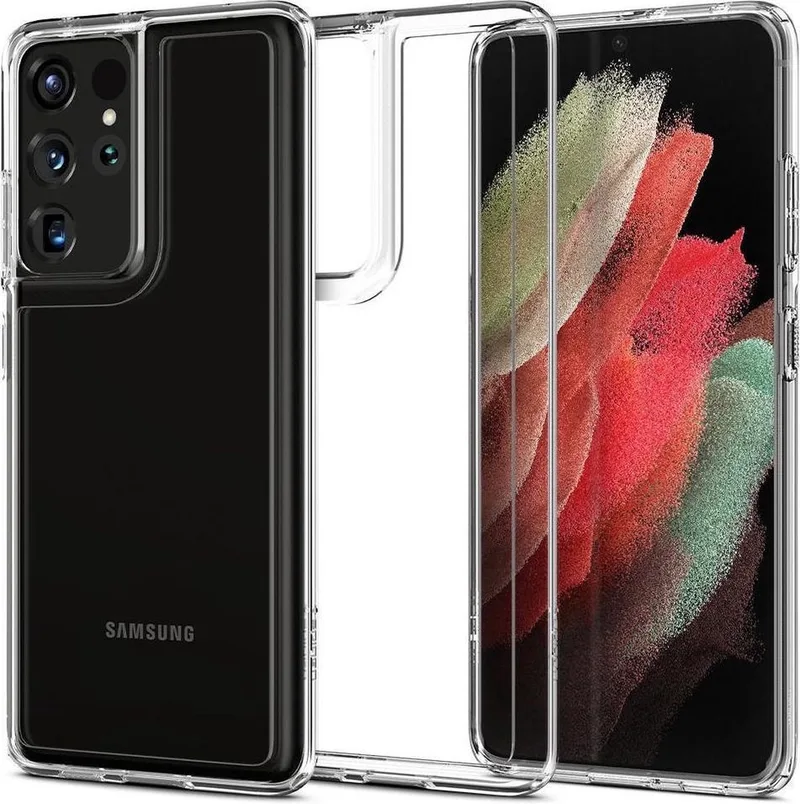 Ultra Hybrid Samsung Galaxy S21 Ultra Hoesje by Spigen in Transparent – product photo