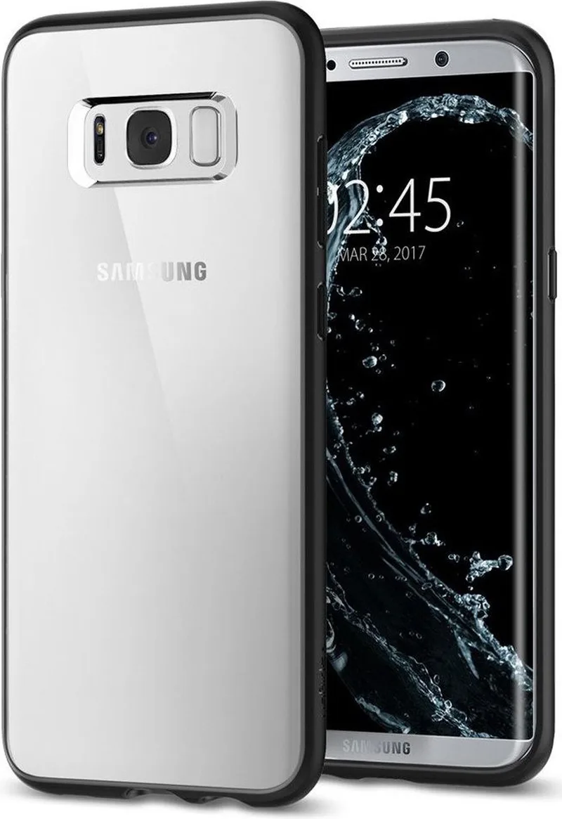 Ultra Hybrid Samsung Galaxy S8 Matt Black by Spigen in Transparent – product photo