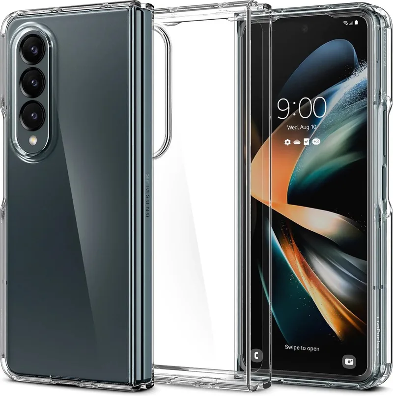 Ultra Hybrid - Samsung Galaxy Z Fold4 - Crystal Clear de Spigen en Transparent – photo produit
