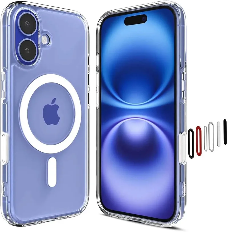 Ultra Hybrid T MagFit Hoesje Geschikt voor Apple iPhone 16 - Back Cover Compatibel met MagSafe / Qi2 von Spigen in Weiß – Produktfoto