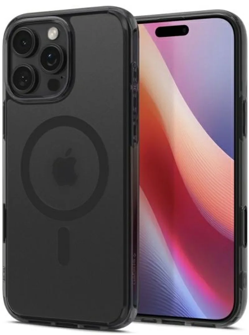 Ultra Hybrid T MagFit Hoesje Geschikt voor Apple iPhone 16 Pro Max - Back Cover Compatibel met MagSafe - Frosted Zwart by Spigen in Black, Frost Black – product photo