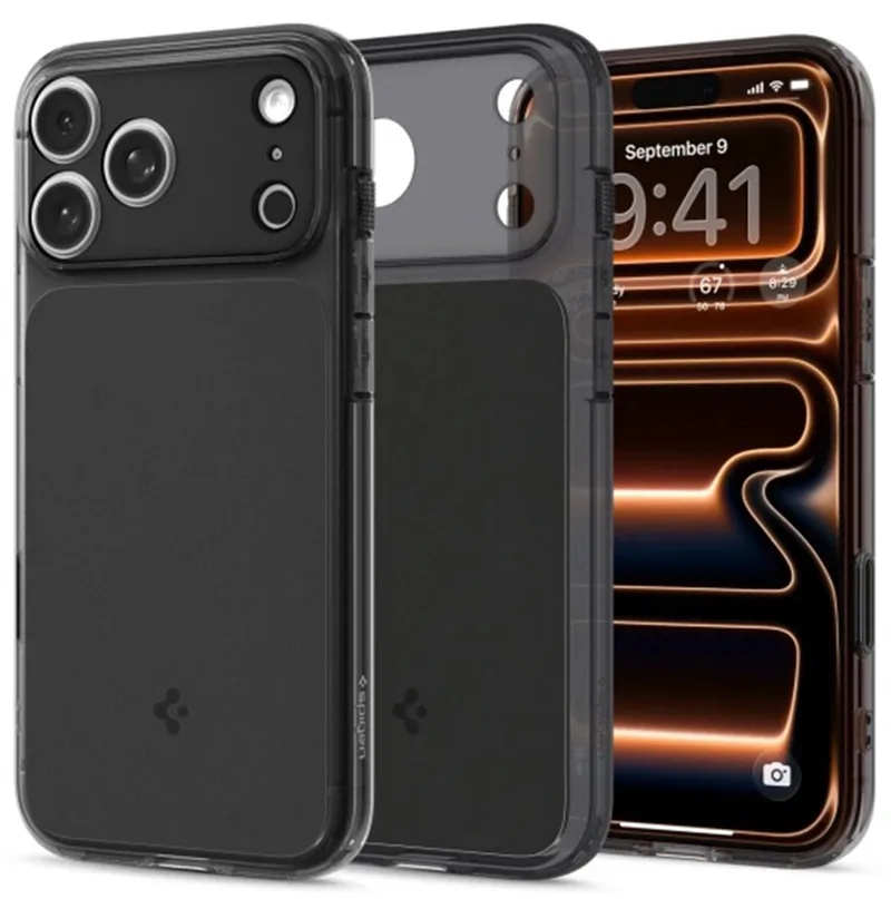 Ultra Hybrid T MagFit Hoesje Geschikt voor Apple iPhone 17 Pro Max - Back Cover Compatibel met MagSafe / Qi2 - Matte by Spigen in Black – product photo