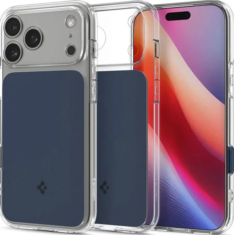 Ultra Hybrid T MagFit Hoesje Geschikt voor Apple iPhone 17 Pro - Back Cover Compatibel met MagSafe / Qi2 - Matte by Spigen in Blue – product photo