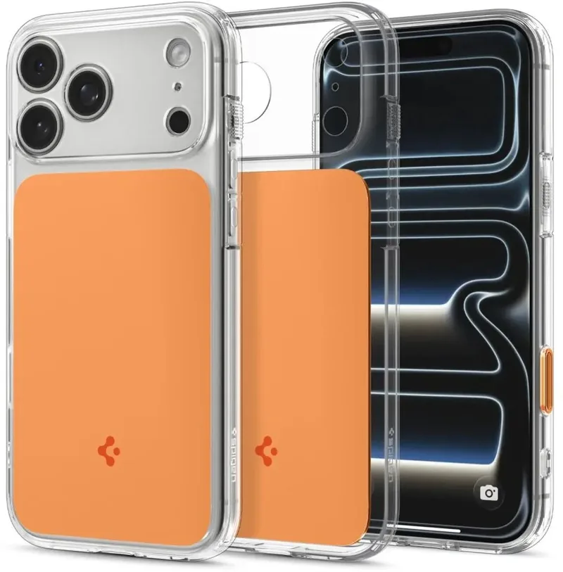 Ultra Hybrid T MagFit Hoesje Geschikt voor Apple iPhone 18 Pro Max / 17 Pro Max - Back Cover Compatibel met MagSafe / Qi2 van Spigen in Oranje – productfoto