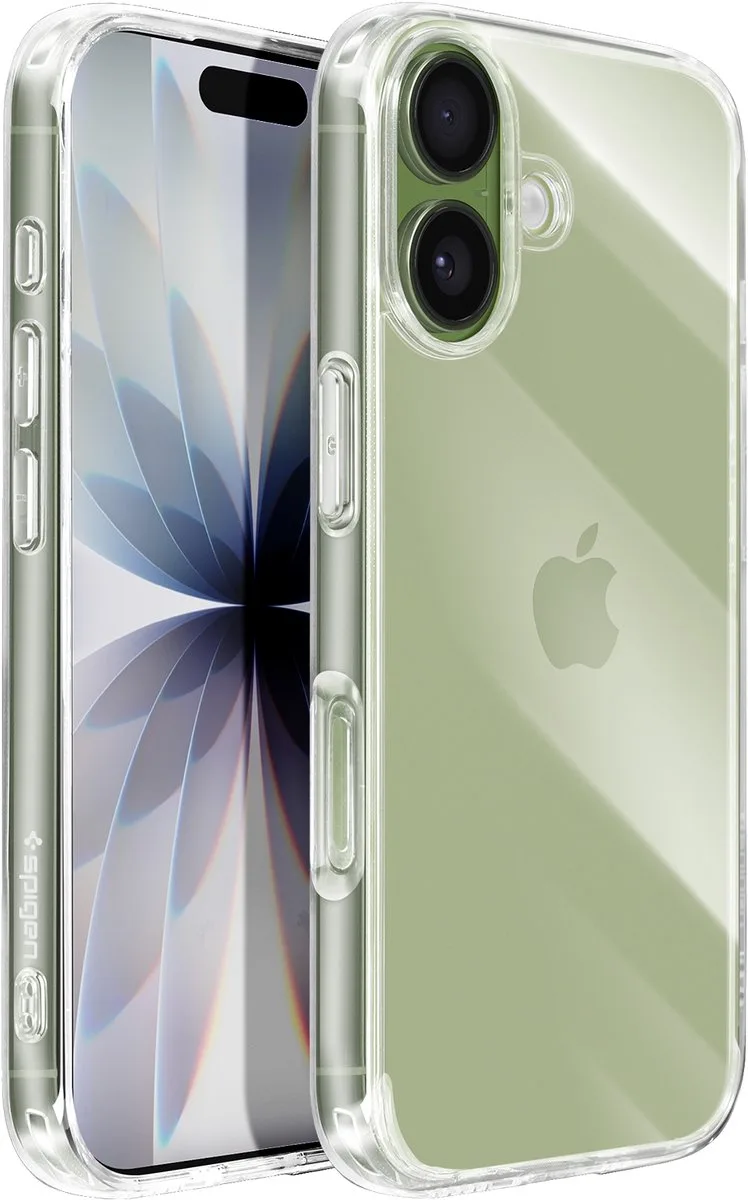 Ultra Hybride Hoesje Voor Iphone 17 Transparante Bescherming Met Systeem van Spigen in Zwart – productfoto