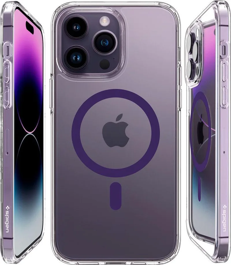 ULTRA - HYBRIDE MAG MAGSAFE IPHONE - 14 - PRO - MAX - DIEP - PAARS de Spigen en Universeel – photo produit