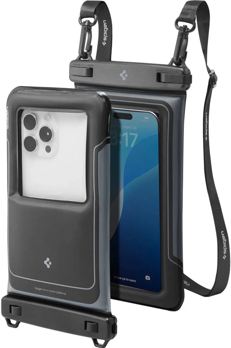 Waterdichte Hoesje 2-Pack A611P Voor Iphone Galaxy Met Matte de Spigen en Noir – photo produit