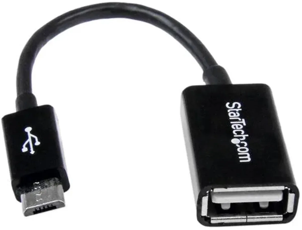 Startech Câble Usb Micro Usb To Usb Otg Host Adapter M/f 12 Cm de StarTech.com en Noir – photo produit