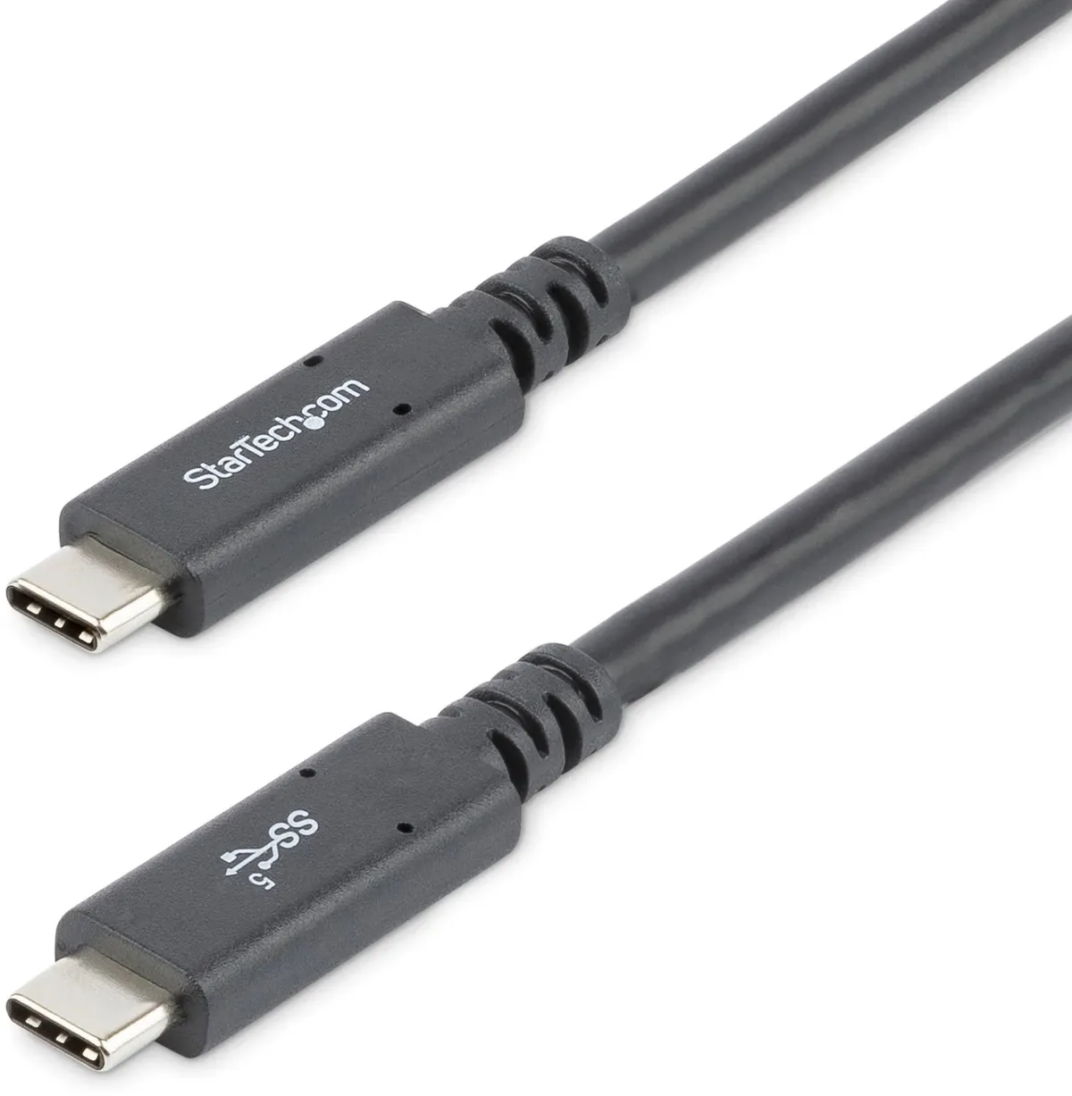 Startech Usb-c Med Pd Usb 3.0 5gbps 6 Fot Kabel 5a från StarTech.com i Svart – produktbild