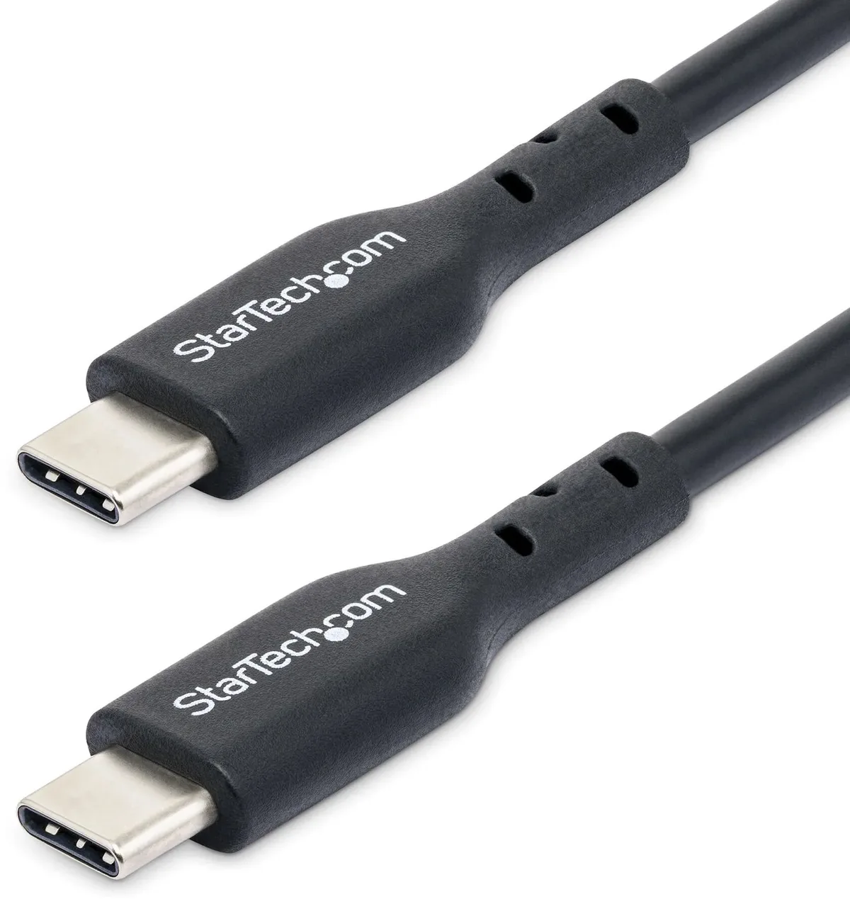 StarTech.com 3m USB-C Laadkabel, Charge & Sync, 60W (3A) PD, USB 2.0, Laptop Type C Laadkabel, TPE Mantel - Zwarte USB-C Oplaadkabel van StarTech.com in Zwart – productfoto