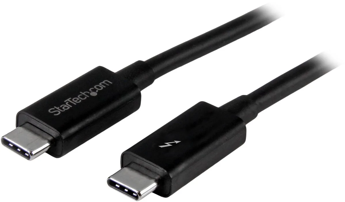 STARTECH 1m Thunderbolt 3 20Gbps Cable von StarTech.com in Schwarz – Produktfoto