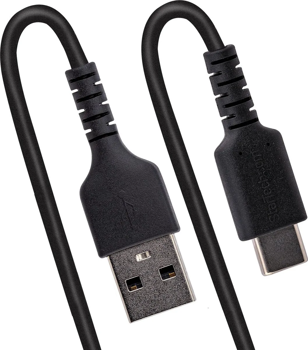 USB A to USB C Cable Startech R2ACC-50C-USB-CABLE Black 50 cm från StarTech.com i Svart – produktbild