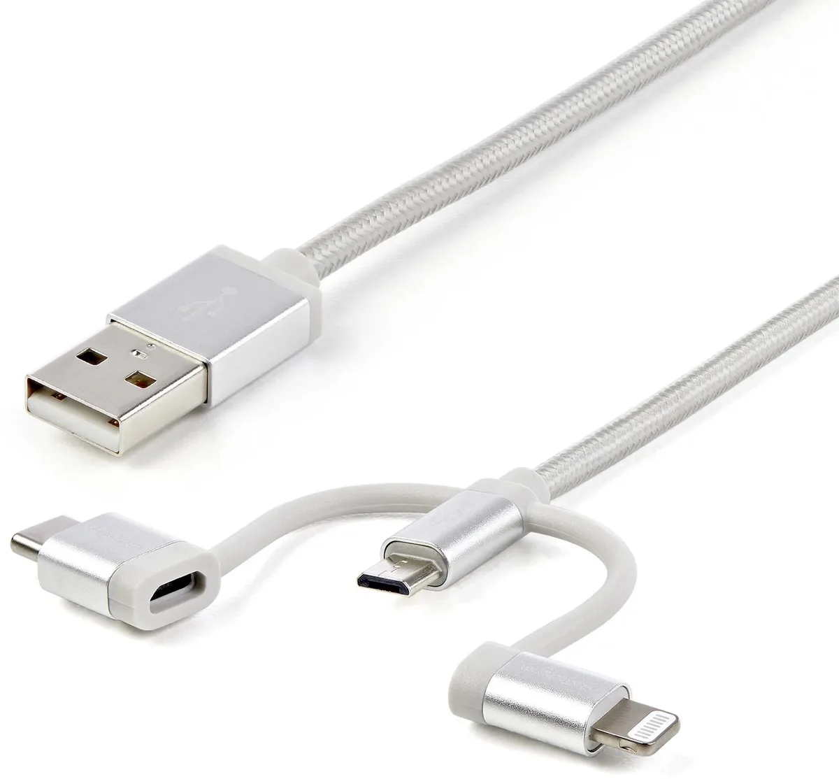 STARTECH USB Lightning Kabel - USB-C von StarTech.com in Silber – Produktfoto