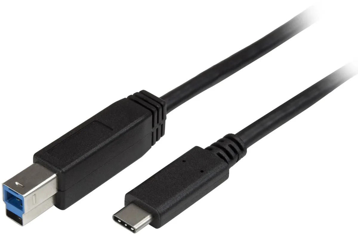 STARTECH USB-C to USB-B Cable - M/M - 2m von StarTech.com in Schwarz – Produktfoto