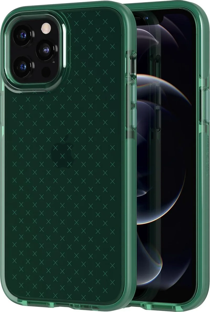 Evo Check hoesje voor iPhone 12 Pro Max - Midnight Green von Tech21 in Grün – Produktfoto