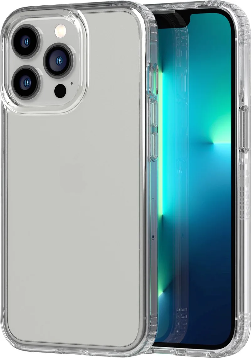 Evo Clear - iPhone 13 Pro hoesje - Schokbestendig telefoonhoesje - 3,6 meter valbestendig von Tech21 in Transparent – Produktfoto