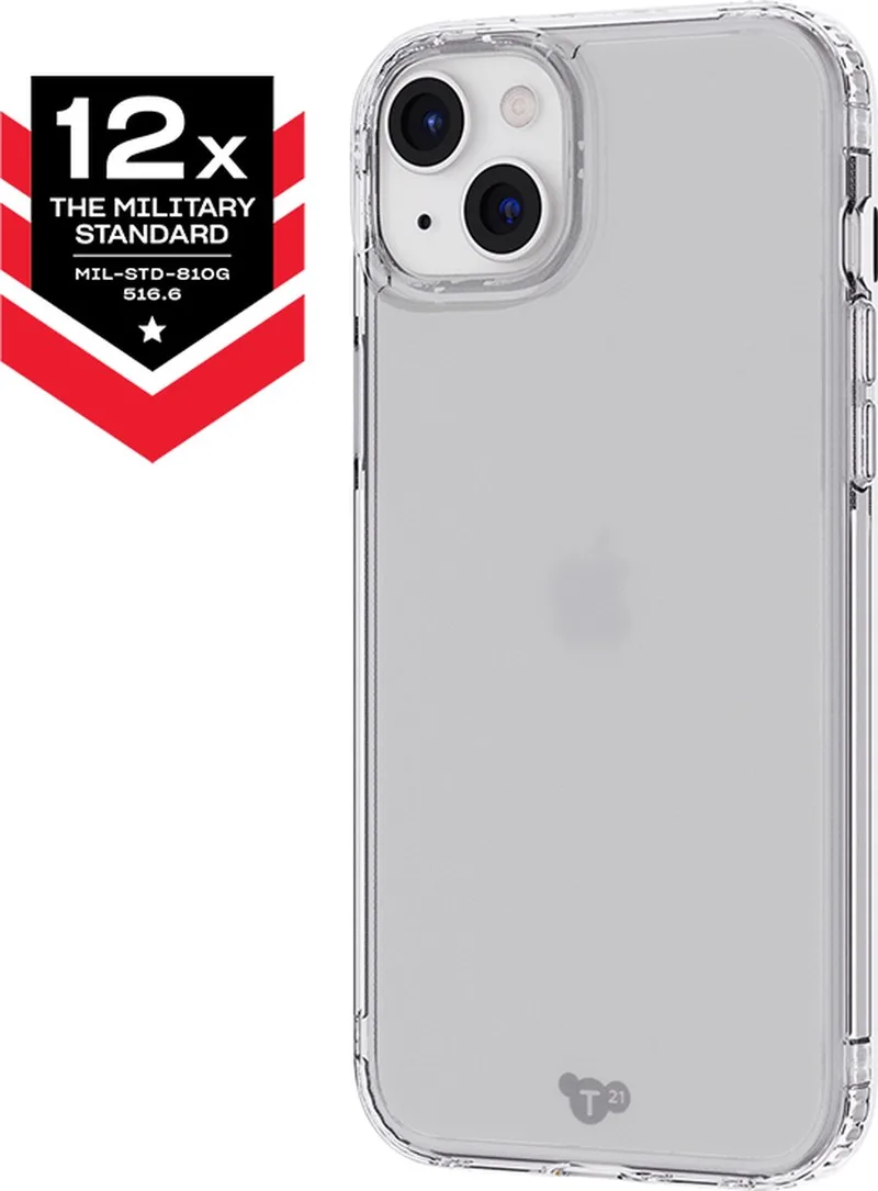 Evo Clear - iPhone 15 Plus hoesje - Schokbestendig telefoonhoesje - 3,6 meter valbestendig de Tech21 en Transparent – photo produit