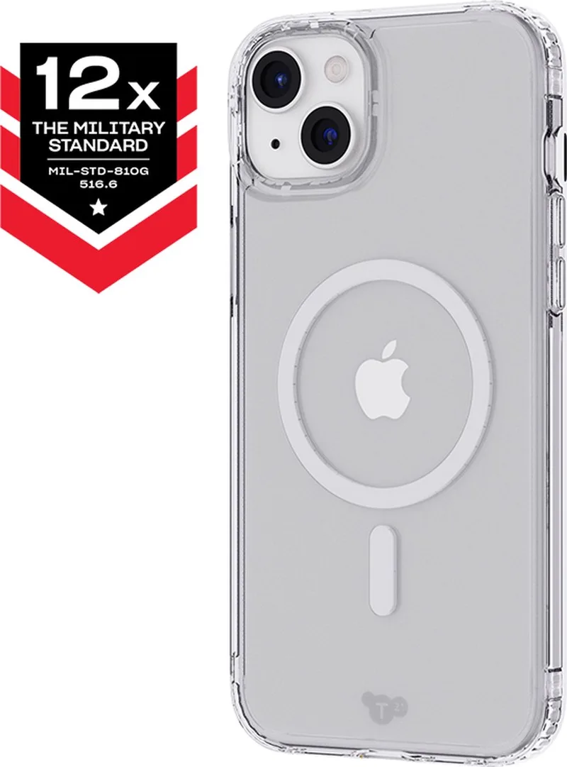 Evo Clear - iPhone 15 Plus telefoonhoesje - Schokbestendig - MagSafe - 3,6 meter valbestendig de Tech21 en Transparent – photo produit