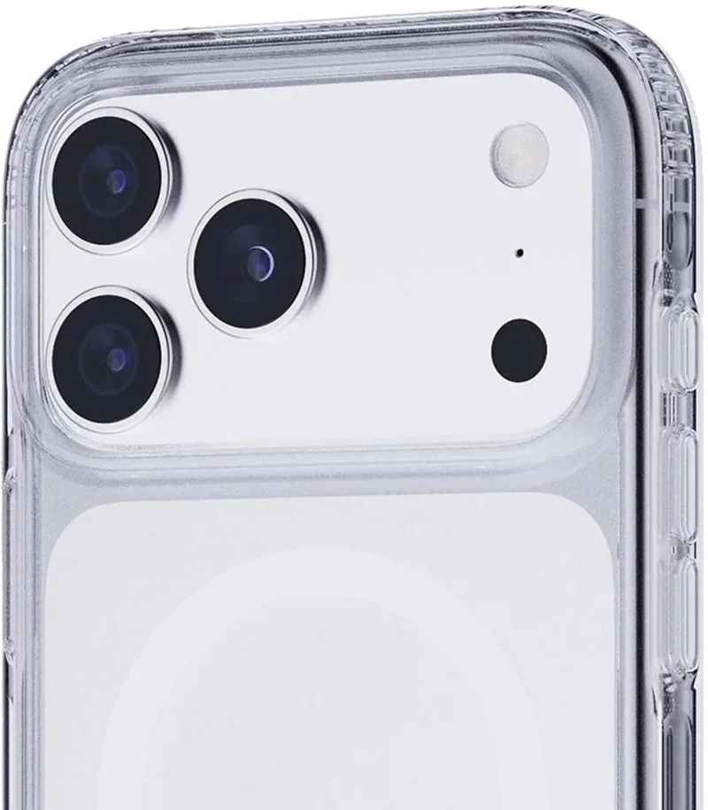 Evo Clear - Telefoonhoesje iPhone 17 Pro Max - Schokbestendig - MagSafe - 3,6 meter valbestendig by Tech21 in Transparent – product photo
