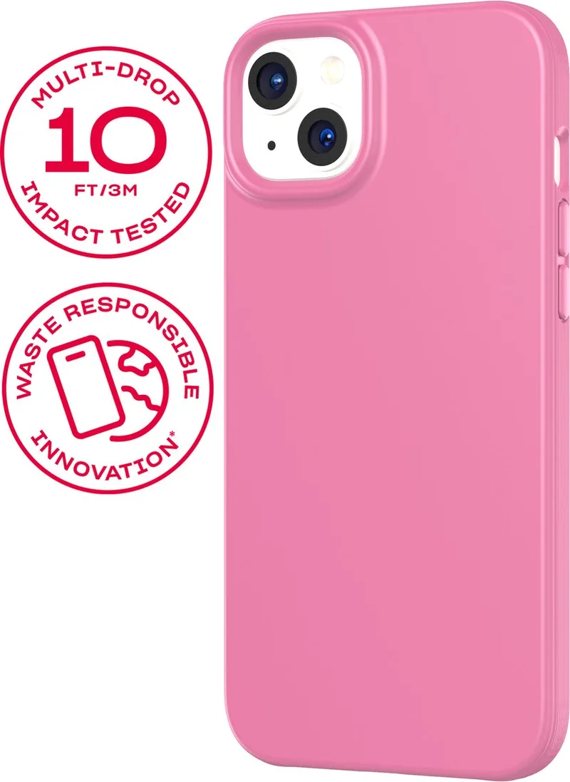 Evo Lite - iPhone 14 Plus hoesje - Schokbestendig flexibel telefoonhoesje - 3 meter valbestendig by Tech21 in Fuchsia – product photo
