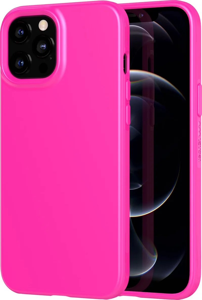 Evo Slim Backcover hoesje - Geschikt voor iPhone 12 Pro Max - Mystical fra Tech21 i Fuchsia – produktbillede