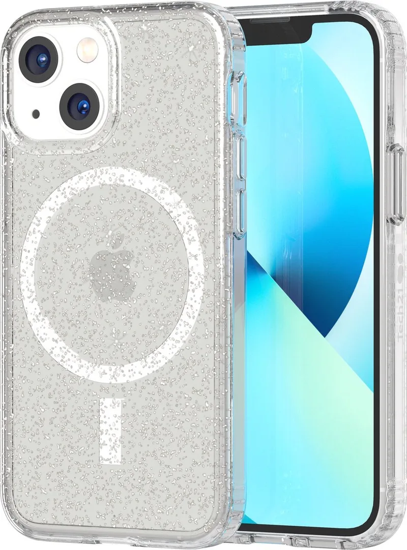 Evo Sparkle hoesje met MagSafe voor iPhone 13 Pro by Tech21 in Silver – product photo