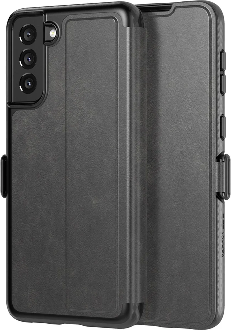 Evo Wallet Book Case - Geschikt voor Samsung Galaxy S21 Plus (G996) från Tech21 i Svart – produktbild