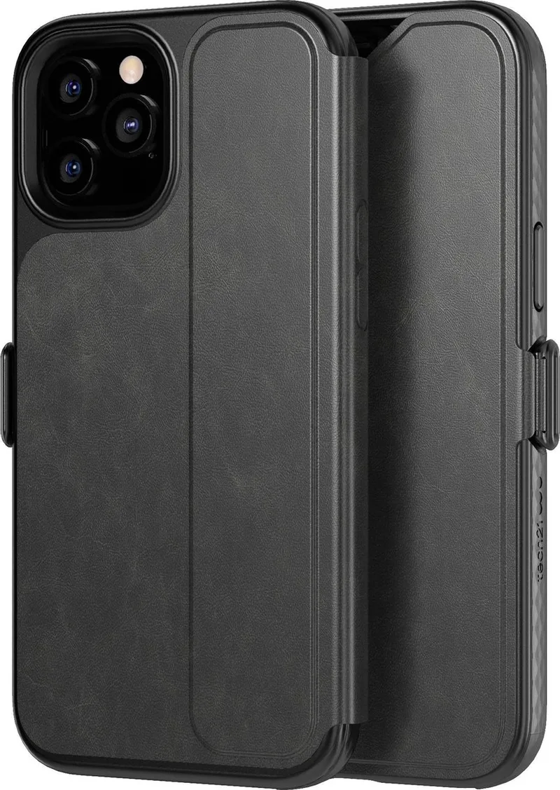 Evo Wallet book case voor iPhone 12 Pro Max de Tech21 en Smokey Black – photo produit
