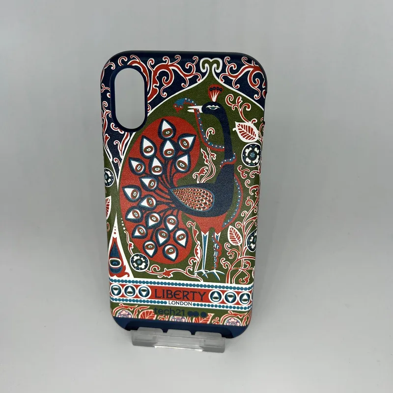Liberty London Evoluxe Francis Iphone xs Backcover från Tech21 i Peacock Pauw – produktbild