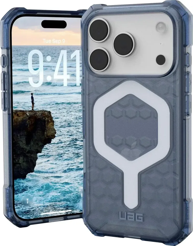 Case Apple iPhone 17 Pro Blauw, Transparant von UAG in Blau, Transparent – Produktfoto